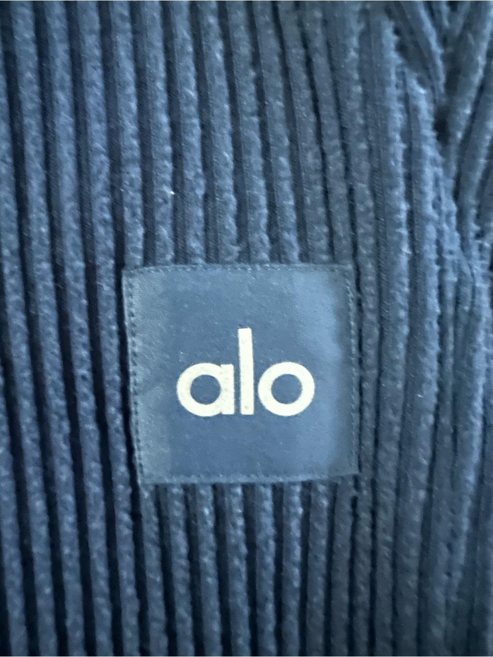 Alo Yoga Muse Ribbed Sweatpants Joggers Navy Blue XS - Picture 3 of 5